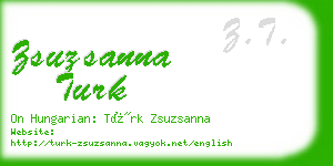 zsuzsanna turk business card